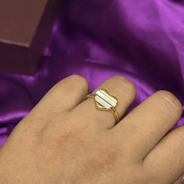 Layered Heart Adjustable Ring - Image 2