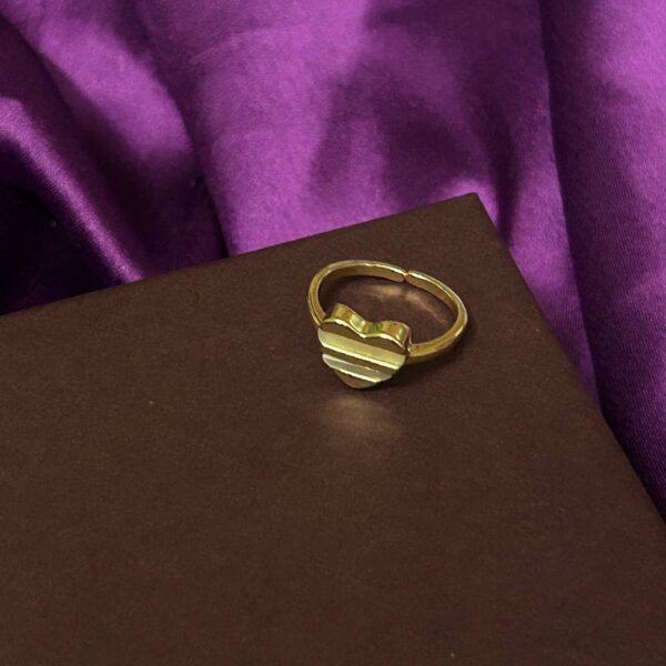 Layered Heart Adjustable Ring - Image 3